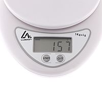 Весы кухонные Luazon LVK-501 электронные до 5 кг белые