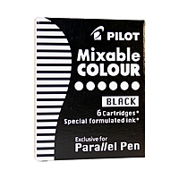 Картридж чернильный Pilot набор 6 штук для Parallel Pen (каллиграфия) черный IC-P3-S6