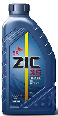Масло моторное ZIC X5 10W-40 1 л п/синт.