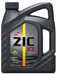 Масло моторное ZIC X7 Diesel 10W-40 4 л синт.