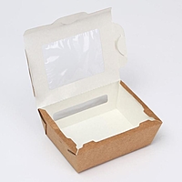 Упаковка, салатник с прозрачным окном, 15 х 11,5 х 5 см, 0,6 л