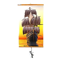 Обогреватель "Домашний очаг" Корабль, инфракрасный, 500 Вт, 1050 х 600 х 0.5 мм