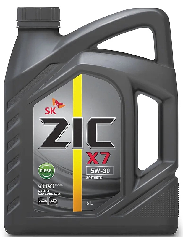 Масло моторное ZIC X7 Diesel 5W-30 6 л синт.