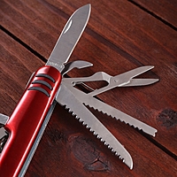 Нож швейцарский "Упуаут", 11в1, красный