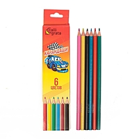 Карандаши 6 цветов Calligrata Машинка