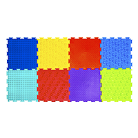 Детский массажный коврик «Орто», 8 модулей, набор «Акупунктурный», МИКС