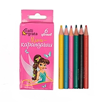 Карандаши 6 цветов МИНИ Calligrata Принцесса