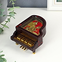 Шкатулка музыкальная "Рояль с золотистыми клавишами"