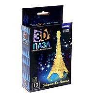 Пазл 3D Эйфелева башня кристаллический 10 деталей цвета микс
