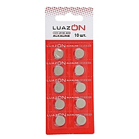 Батарейка Алкалиновая  Luazon, AG10, LR1130, блистер, 10 шт,