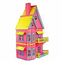 Сборная игрушка «Кукольный домик» розовый