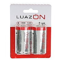 Батарейка Алкалиновая  Luazon, LR20, Type D, блистер, 2 шт.