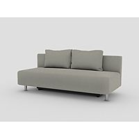 Диван "Оленька", бельевой ящик, еврокнижка, ткань Арбен, цвет Савана милк