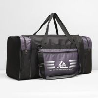 Сумка спортивная на молнии, 1 отдел, 3 наружных кармана, серая