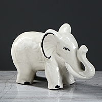 Набор сувениров "Слоны" глазурь (7 предметов)