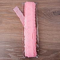 Кружево "Шитьё", ширина 30мм, 14±1м, цвет розовый