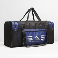 Сумка спортивная на молнии, 1 отдел, 3 наружных кармана, синяя