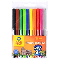 Фломастеры 10цв Мульти-Пульти "Енот в Италии", смываемые, блистер 240104