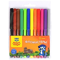 Фломастеры 12цв Мульти-Пульти "Енот в Италии", смываемые, блистер 240105