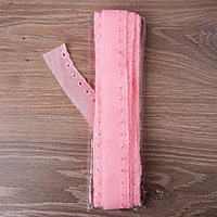 Кружево "Шитьё", ширина 30мм, 14±1м, цвет розовый