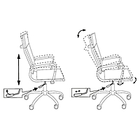Кресло руководителя CH-993/blue синий, искусственная кожа
