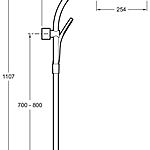 Душевая система Jacob Delafon Talan E11717RU-CP термостат