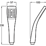 Душевая система Jacob Delafon Talan E11717RU-CP термостат