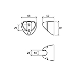 Держатель душевой лейки Ravak 610.00 X07P010 хром
