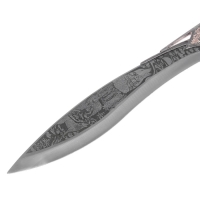 Нож сувенирный на подставке "Волк"
