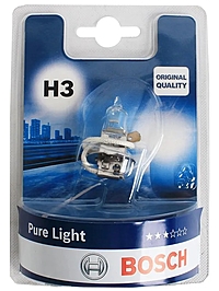 Лампа Bosch Pure Light H3 12V 55W PK22s 1987301006