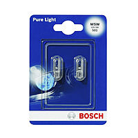 Лампа Bosch STANDARD, W5W, 12 В, 5 Вт, 2шт, (блистер), 1987301026