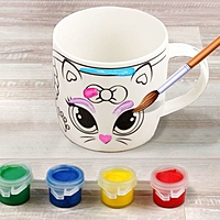 Кружка под роспись "Мур! Мяу!", 250 мл