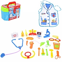Игровой набор "Чемоданчик доктора", 20 предметов, с фартуком