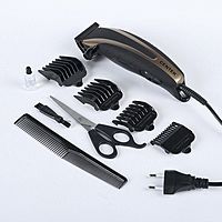 Машинка для стрижки Centek CT-2110, 12 Вт, 4 насадки, черная