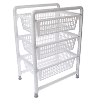 Контейнер для овощей 3-х секционных с выдвыжными лотками 9 л