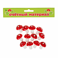 Счётный набор "Грибочки", 12 шт.