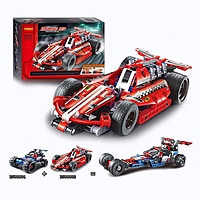 Конструктор с инерционным механизмом "Спорткар", 158 деталей