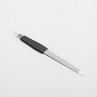 Пилка-триммер металлическая для ногтей, 17см, цвет чёрный
