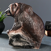 Копилка "Медведь — хозяин тайги" коричневая