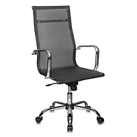 Кресло руководителя Бюрократ CH-993/M01, сетка, крестовина хром, чёрный