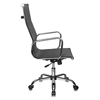 Кресло руководителя Бюрократ CH-993/M01, сетка, крестовина хром, чёрный