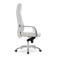 Кресло руководителя Бюрократ DAO/WHITE, крестовина алюминий, белый