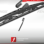 Щетка стеклоочистителя Fenox 24" 600 мм WB60010 каркасная