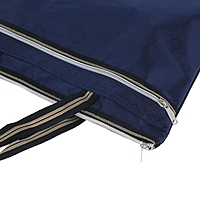 Портфель 1 отделение, формат А4, текстильный, на молнии, с ручками, с карманом, синий