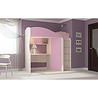 Кровать-чердак Буратино, 1892х1033х1920, розовый