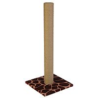 Когтеточка с высоким и толстым столбиком, джут 35 х 35 х 82 см микс цветов