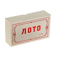 Лото "Традиционное", карточки 18 × 10 см, в коробке