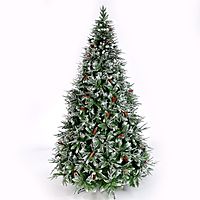 Ёлка виктория с калиной и шишками 270 см, d нижнего яруса 170 см, 2318 веток