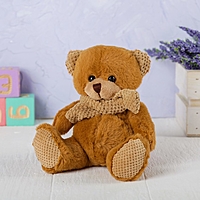 Мягкая игрушка "Мишка" в шарфике букле, цвета МИКС