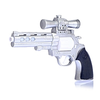 Пистолет "Револьвер", световые и звуковые эффекты, работает от батареек, цвета МИКС